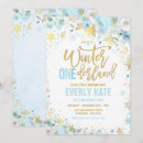 Search for winter birthday invitations Winter onederland party
