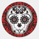 Search for black and red skull stickers Elegant