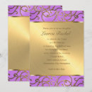 Search for purple orchid invitations Gold
