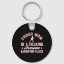 Search for badminton player key rings Shuttlecock
