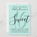 Search for mint green sweet 16 invitations Birthday