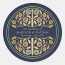 Search for royal blue and gold wedding stickers Elegant