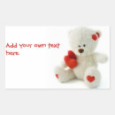 Search for valentine teddy stickers White