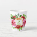 Search for floral monogram mugs Elegant