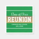 Search for green and gold napkins College