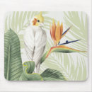 Search for white bird mousepads Leaves