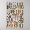 Search for dance like no ones watching art Typography
