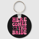 Search for here comes the bride key rings Soon to be hers