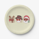 Search for vintage snowman plates Reindeer