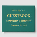 Search for emerald green guest books Calligraphy