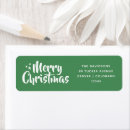 Search for christmas font for the return address labels Modern