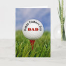 Search for fathers day cards Golfer