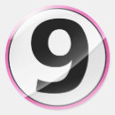 Search for number 9 stickers Numbers