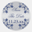 Search for blue save the date stickers Flowers