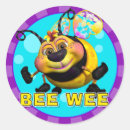 Search for funny bumble bee stickers Cartoon