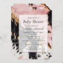 Search for black white and gold baby shower invitations Pink