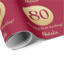 Search for red gold wrapping paper Happy birthday