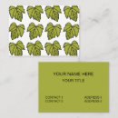 Search for vine business cards Botanical