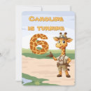 Search for cute giraffe invitations Africa