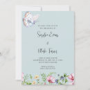 Search for green butterflies wedding invitations Modern