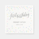Search for 1st birthday napkins Colourful