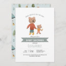 Search for woodland bear invitations Blue
