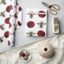 Search for bees wrapping paper Gold