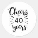 Search for 40 year anniversary stickers 40th