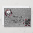 Search for halloween bridal party proposal cards Skull