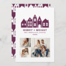 Search for purple christmas cards Rustic