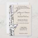 Search for birch trees wedding invitations White
