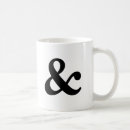Search for ampersand mugs Black and white