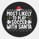 Search for soccer match stickers Santa