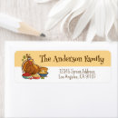Search for thanksgiving turkey return address labels Cute