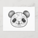 Search for black and white drawing postcards Panda