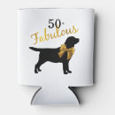 Search for funny birthday can coolers Black and gold