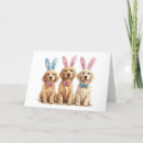 Search for golden retriever easter cards Bunny ears