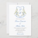 Search for watercolor crest wedding invitations Elegant