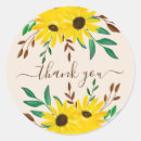 Search for autumn thank you stickers Sunflower