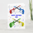 Search for musical instrument birthday cards Guitars