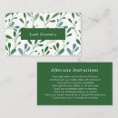 Search for pattern business cards Green