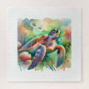 Search for turtle puzzles Watercolor