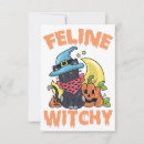 Search for funny cat save the dates Halloween