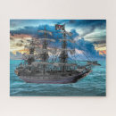 Search for pirate ship puzzles Skull and crossbones
