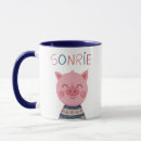 Search for happy pig mugs Smile