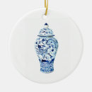 Search for ginger christmas tree decorations Blue and white