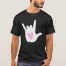 Search for i love you sign language tshirts Asl