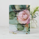 Search for pink white bridal shower invitations Rose