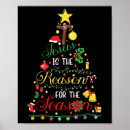 Search for jesus is the reason posters Christmas tree
