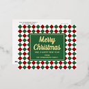 Search for classic christmas postcards Plaid